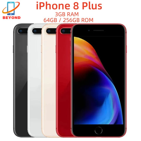 iPhone 8/iPhone8 Plus 8P 4.7'/5.5' Original Retina IPS LCD RAM 3GB ROM 64/256GB Hexa Core 12MP Fingerprint iOS 4G LTE Phone