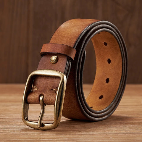 Genuine Leather Belt For Jeans Fashion Casual Belt Men