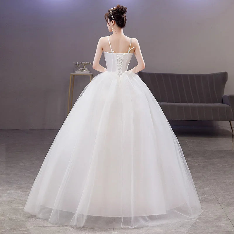 French Princess Dress Dream Elegant White Wedding Dresses