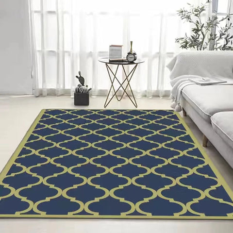 Coffee Table Carpet, Geometric Bedroom, Bedside Large Carpets