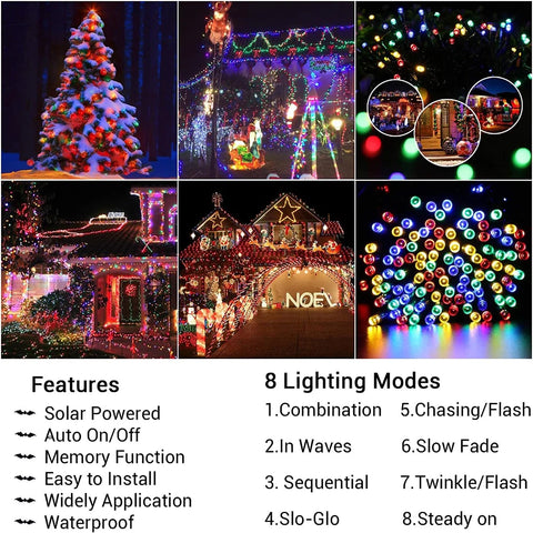 Outdoor Waterproof Solar Fairy LED String Lights