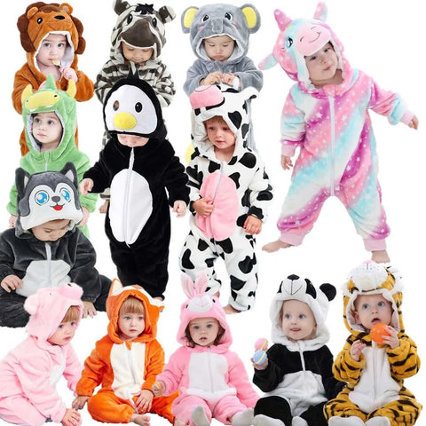 Newborn Baby Boy Clothing Animal Cartoon Jumpsuits