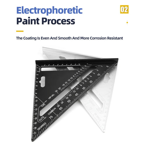 Triangle Ruler 7Inch Measurement Tool