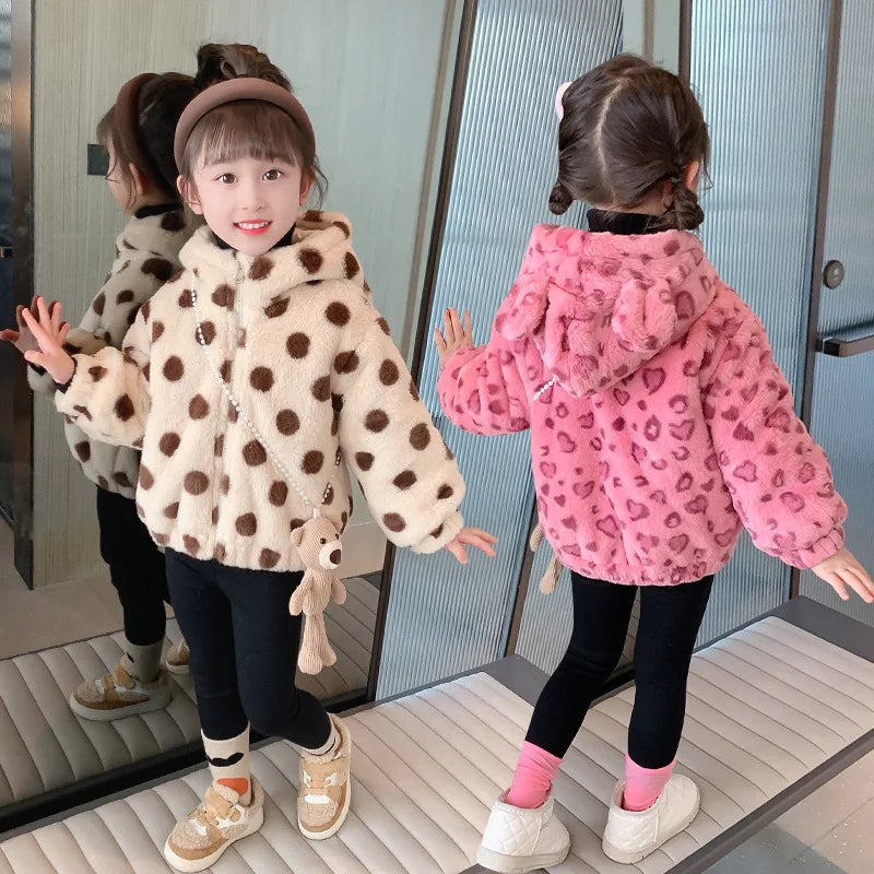 Leopard Print Children Hooded