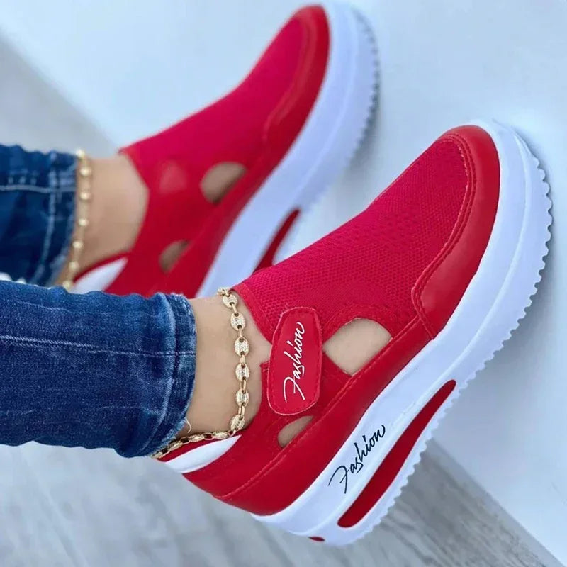 Designer Brand Red Blue Women Sneakers