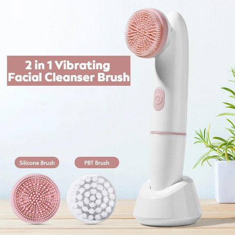 2 in 1 Face Brush Cleaning Electric