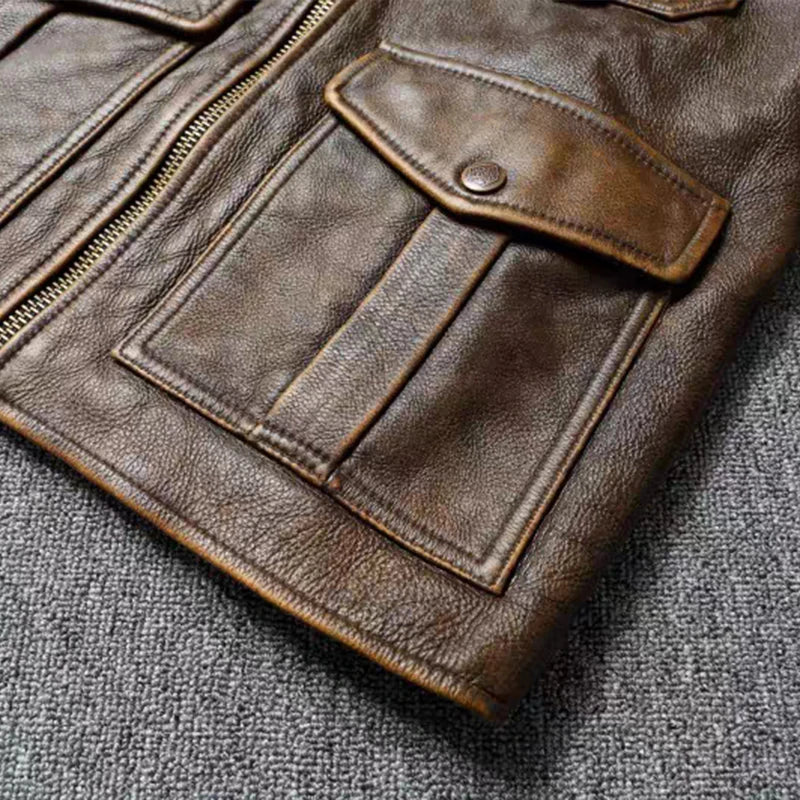 Men's Genuine Leather Jacket