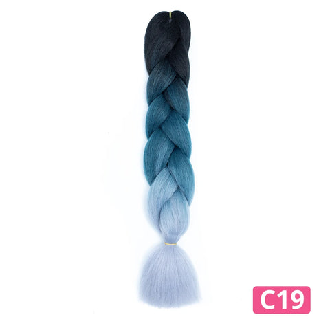 Colorful Hair for Braids Synthetic Braiding Hair Extensions for Girls Jumbo Braid Hair for Crochet Box Expression Braiding Hair