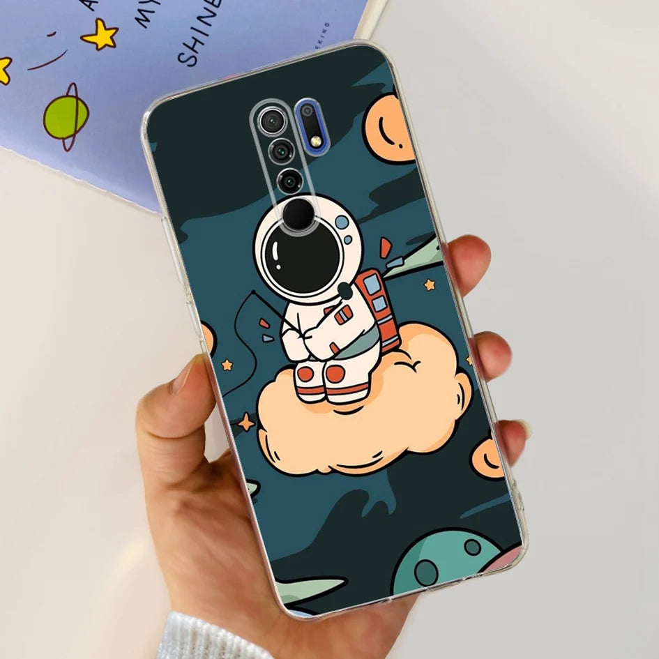 For Xiaomi Redmi 9 Prime Case Fashion Marble Soft Silicone Transparent Phone Back Cover For Xiaomi Redmi 9 Bumper on Redmi9 Capa