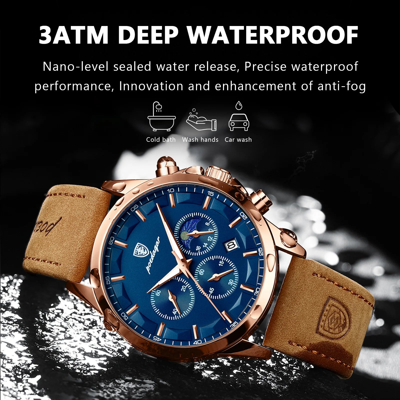 Men Quartz Watch Luxury Sports Waterproof