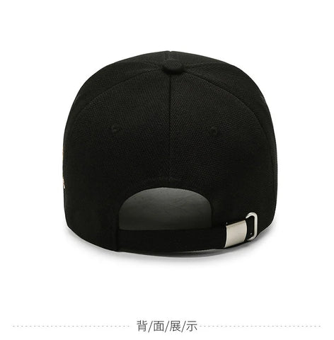 Gold Baseball Caps For Men Cotton 3D Letter