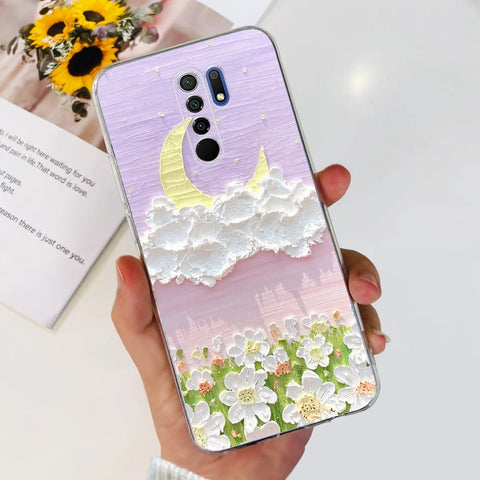 For Xiaomi Redmi 9 Prime Case Fashion Marble Soft Silicone Transparent Phone Back Cover For Xiaomi Redmi 9 Bumper on Redmi9 Capa