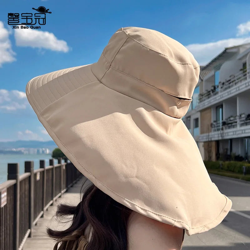 Outdoor Sun Bucket Hat for Women Girls with 50+