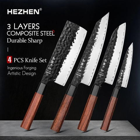 Kitchen Knife Set Chef Utility Stainless Steel