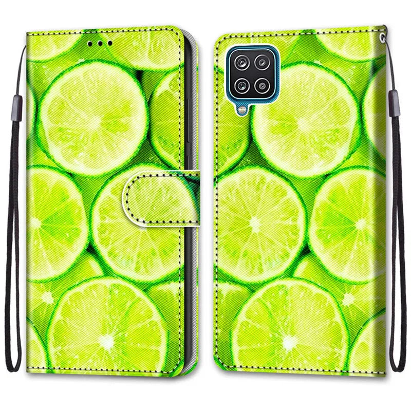 Flower Pattern Flip Case For Samsung Galaxy