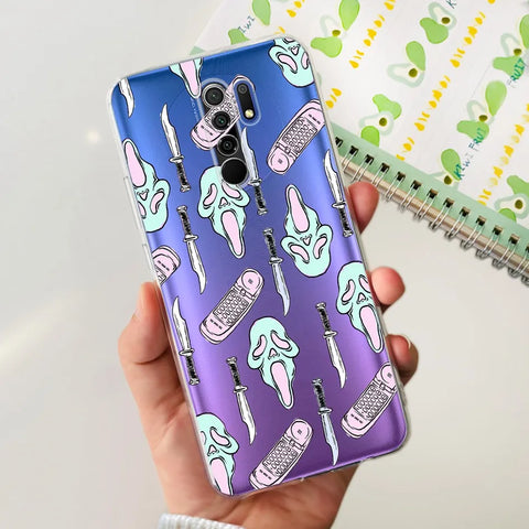 For Xiaomi Redmi 9 Prime Case Fashion Marble Soft Silicone Transparent Phone Back Cover For Xiaomi Redmi 9 Bumper on Redmi9 Capa