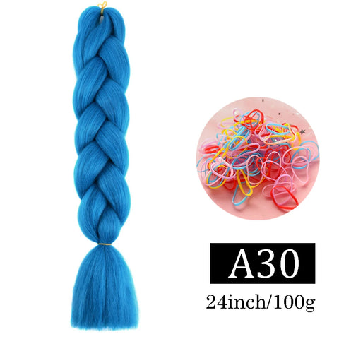 24 Inch Jumbo Braids Extensions Synthetic Braiding Hair Afro Ombre Color kanekalon Hair for Children Braid