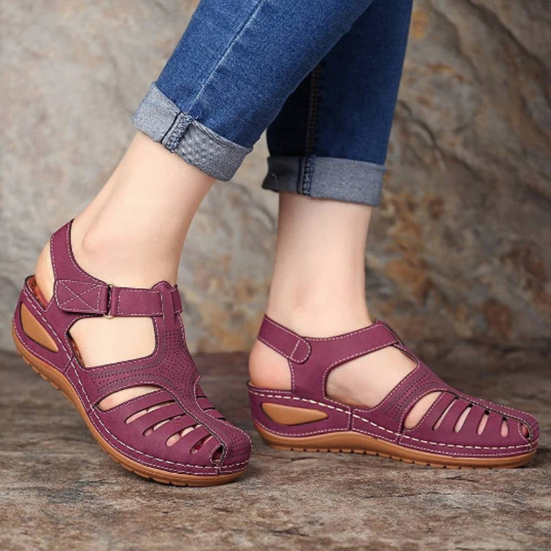 Women's Sandals Soft Summer Shoes For Women Low Heels Sandals Roman Sandals Summer Footwear Female Shoes Heel Sandal Elegant