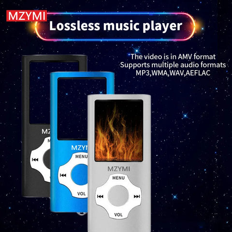 MZYMI M230 MP4 Player Protable Music Walkman FM Radio Fashion HIFI Lossless MP3 Player Speaker Multilanguage Support TF Cards