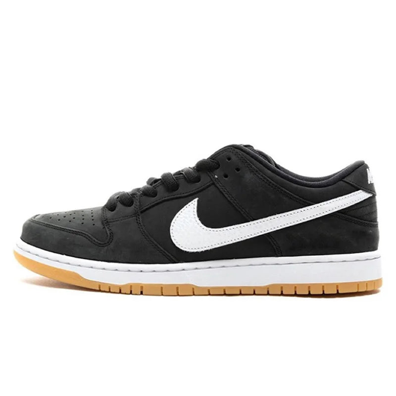 Nike Dunk Sb Pro Skateboarding Shoes for Men and Women Unisex Black Silver