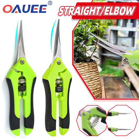 Gardening Pruning Shears Garden Tools Secateurs Bonsai Gardening Scissor Pruning Tool Grape Fruit Picking Weed Household Potted