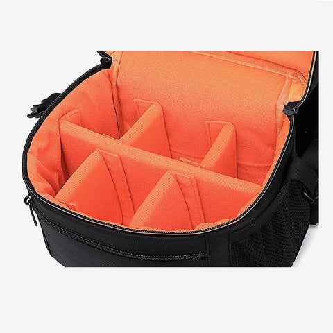 Double strap up and down layering camera bag