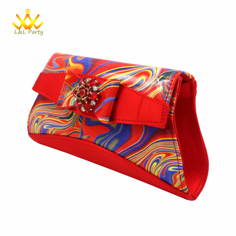 Women Shoes Matching Bag Set in Red Color INS Hot Sale Sandals