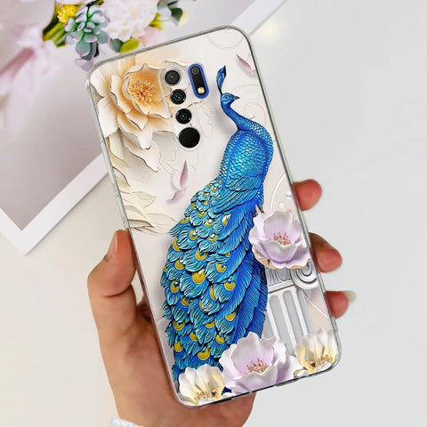 For Xiaomi Redmi 9 Prime Case Fashion Marble Soft Silicone Transparent Phone Back Cover For Xiaomi Redmi 9 Bumper on Redmi9 Capa