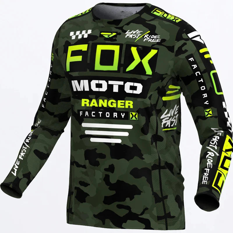 2024 Racing Downhill Jersey Mountain Bike Motorcycle Cycling Crossmax Shirt Ciclismo Clothes for Men MTB Jersey MX Ranger Fox DH