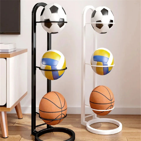 Three Layers Lndoor Basketball Storage Rack