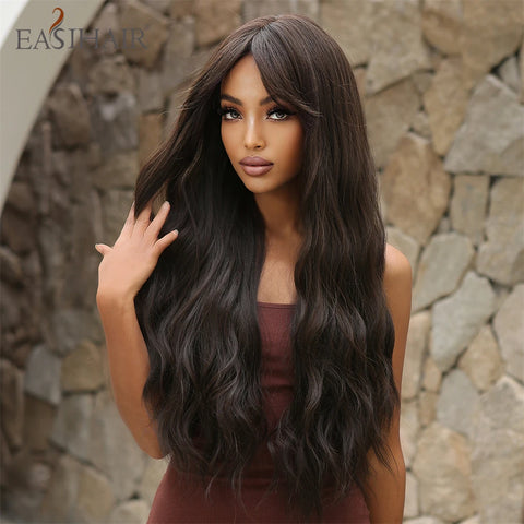 Synthetic Wigs with Bang Natural Wave Hair Wig