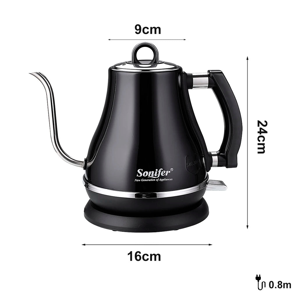 1.2L Gooseneck Electric Kettle Tea Coffee Thermo Pot