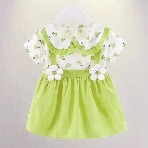 Summer Baby Girl Dress Doll Collar Princess