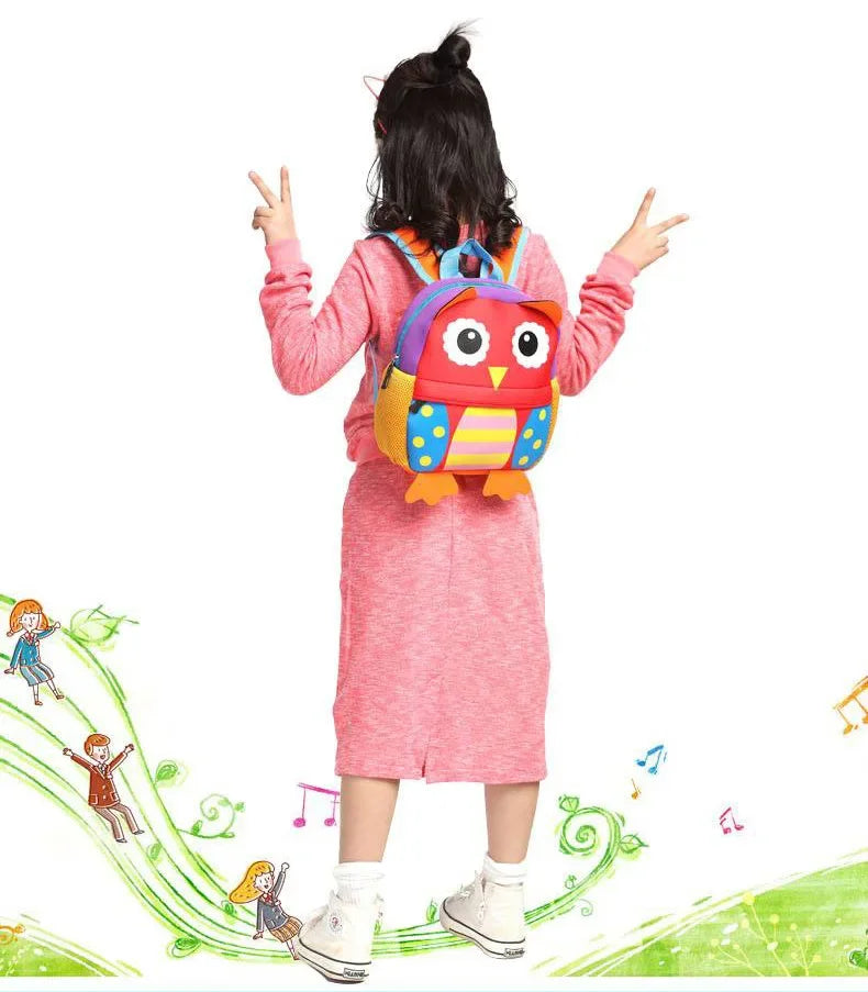 Neoprene School Bag Kindergarten Cartoon Bag