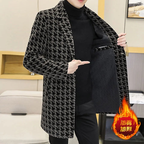 Wool Blends Jacket Men Fashion