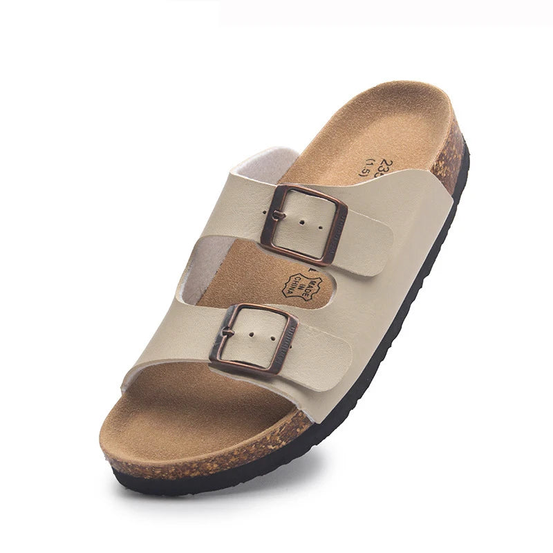 Men Slippers Summer Classic Buckle Casual 2024 Breathable Man Slippers #MT101C