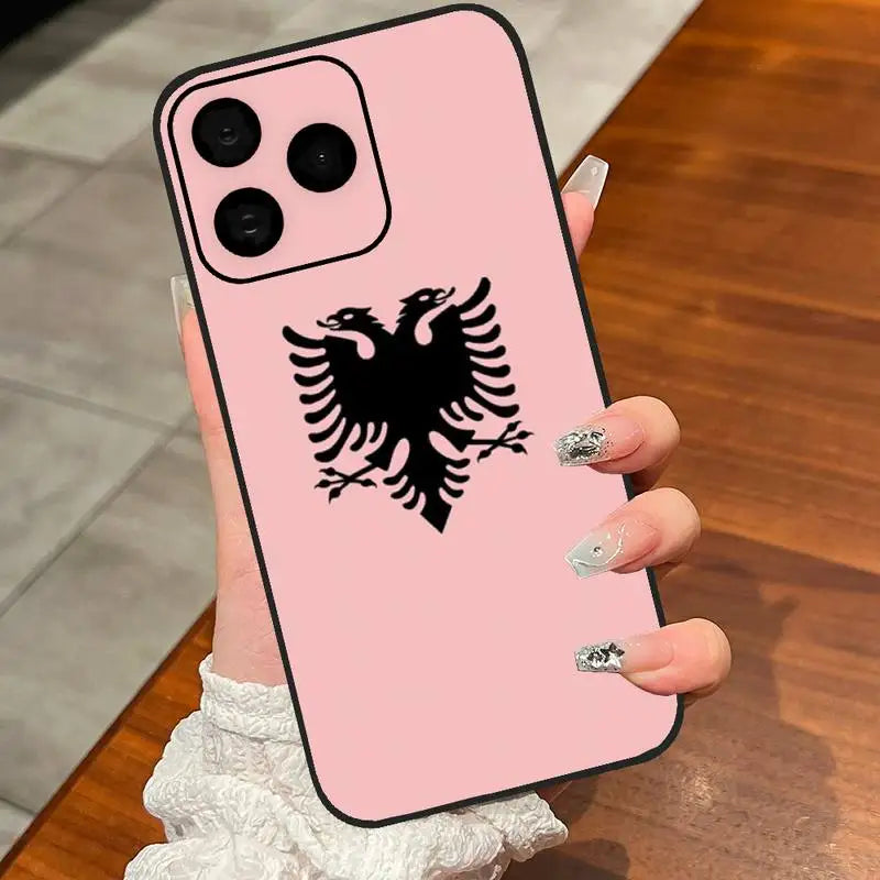 Albania Flag Phone Case For iPhone 8 15 Plus 11 12 13 Pro Max  14 14 15Pro Max