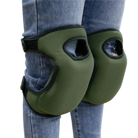 Gardening Knee Protection Pad Adjustable Thickened Memory Foam Knee Support Kneeling Pads 1Pair Workplace Safety Supplies