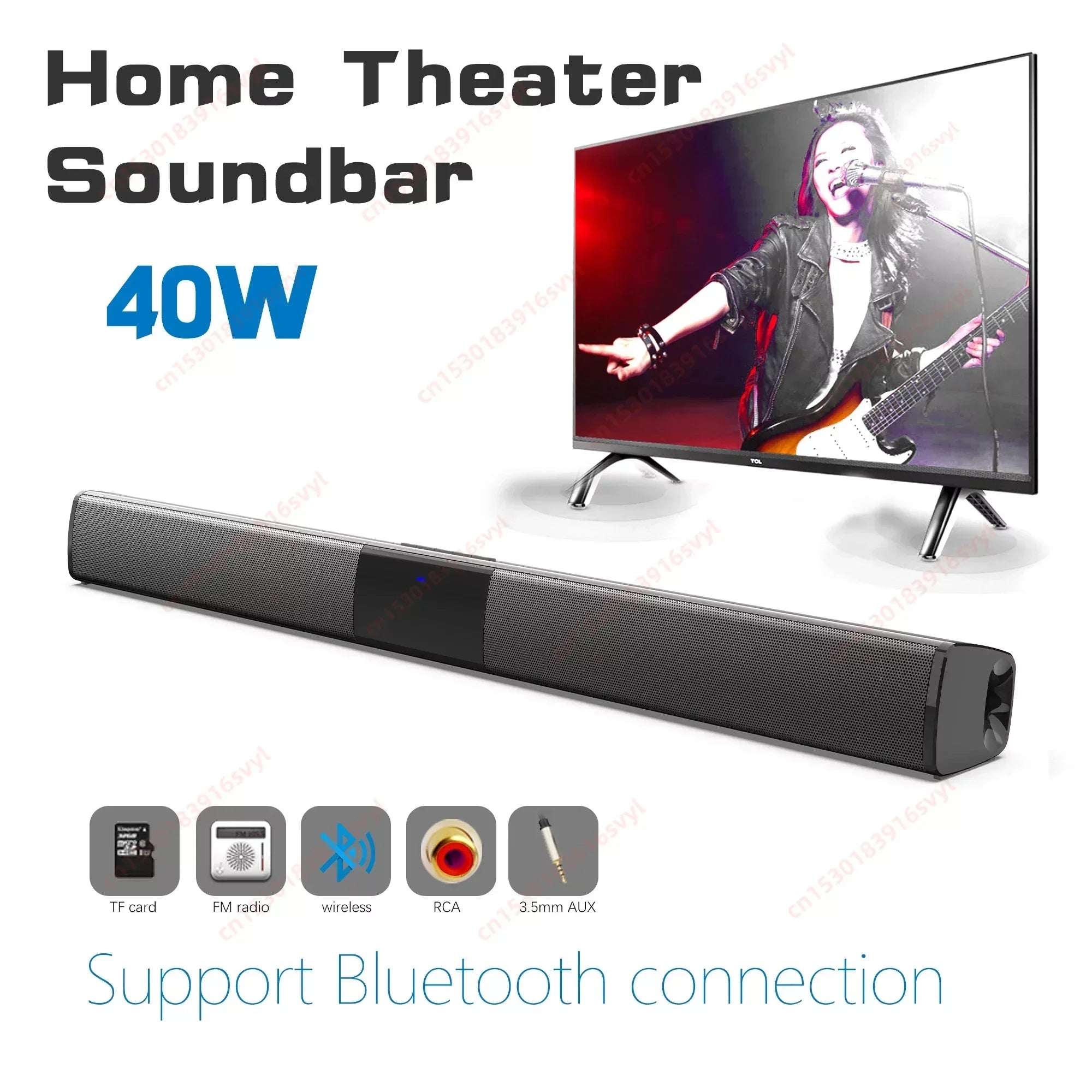 Powerful Wireless Bluetooth Speaker for Home Theater Computer TV Car Sound Box Soundbar Heavy Bass Subwoofer Radio caixa de som