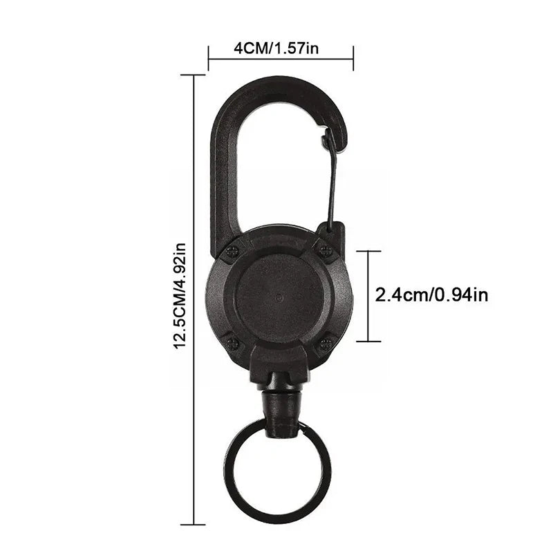 Anti-theft Tactical Keychain Telescopic Keychain Retractable Hook Tool