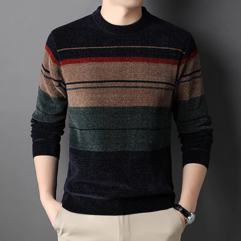 Men Long Sleeve Autumn and Winter Warm Clothing Multi-color