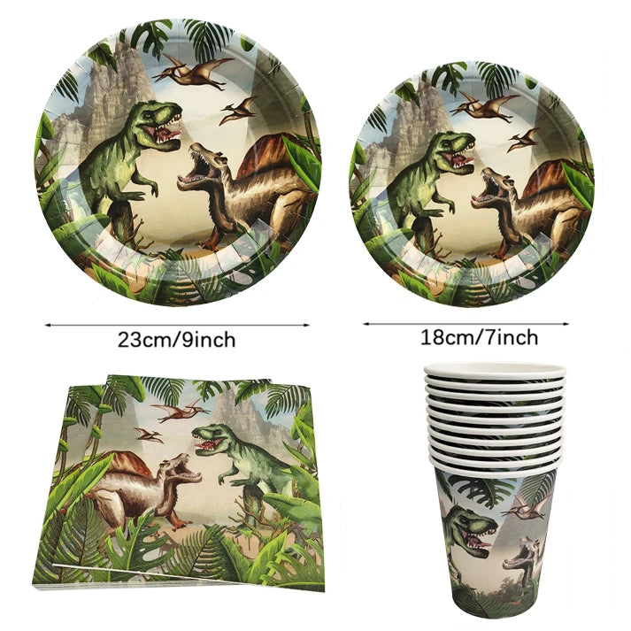 Dinosaur Disposable Tableware Set