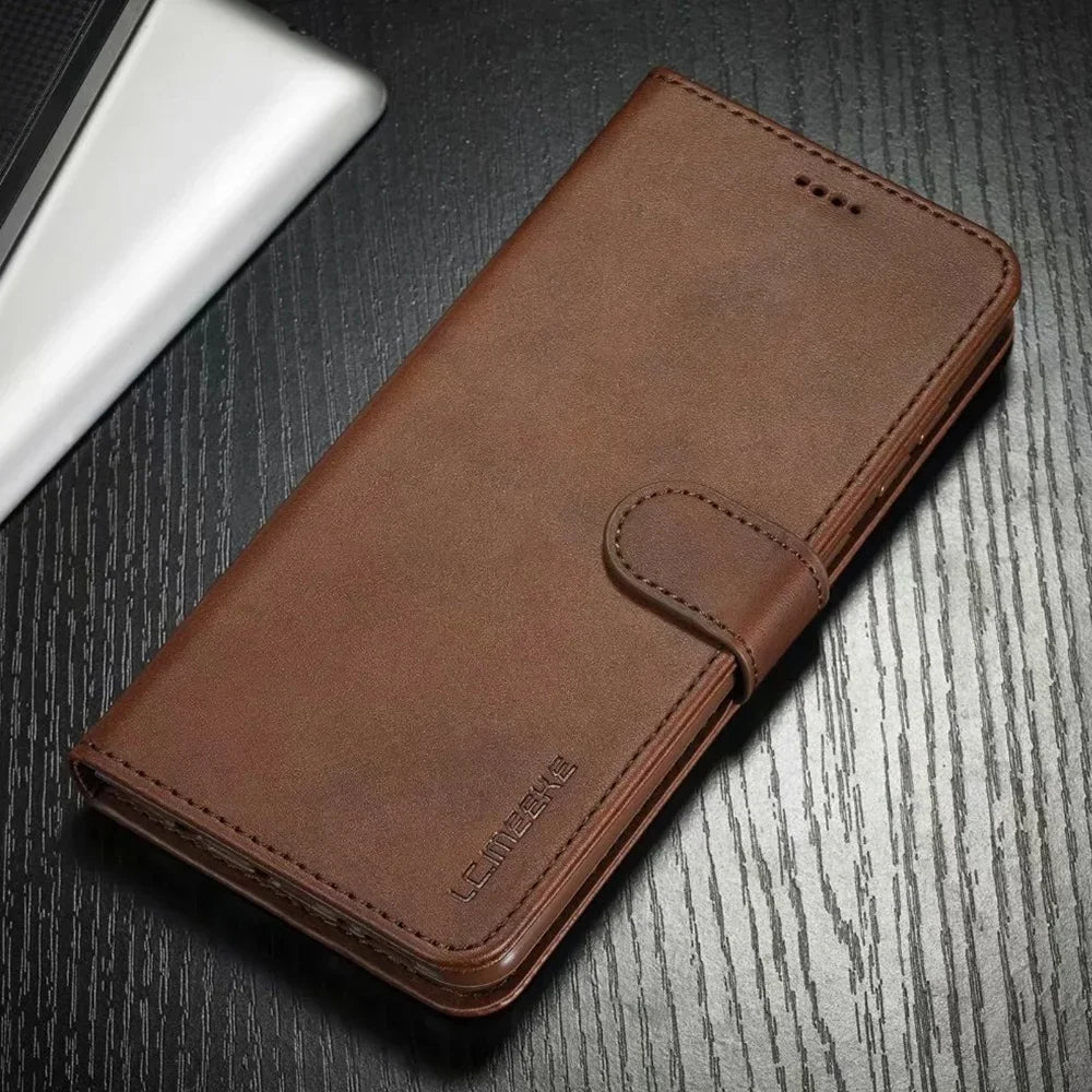 Leather Wallet Case for S24 S23 S22 S21