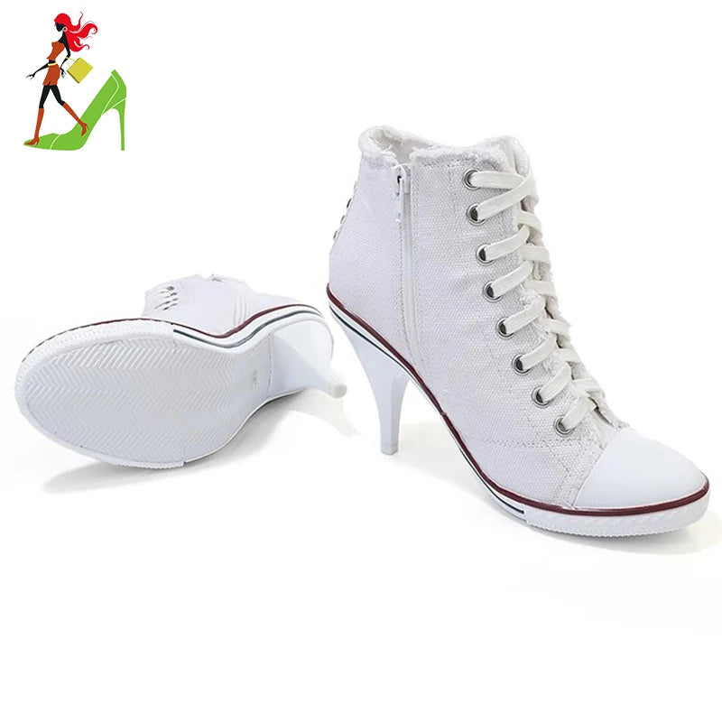 Women Boots Short High Heels Shoes For Women