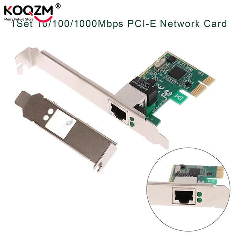 1000Mbps Gigabit Ethernet PCI Express PCI