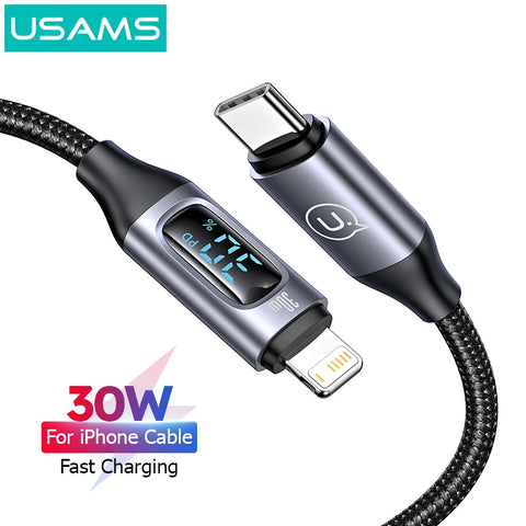 Type-C Cable Display Fast Charging Charger For iPhone