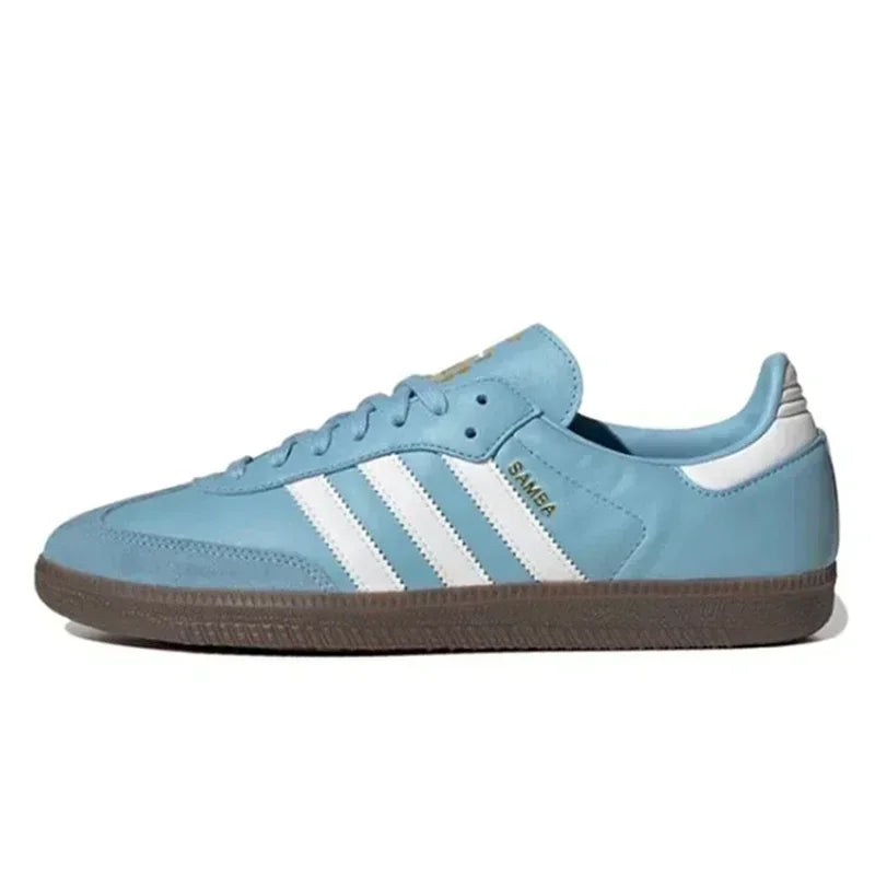 Adidas Originals Samba Low Skateboarding Shoes for Men and Women Unisex Green Tumbled Leather