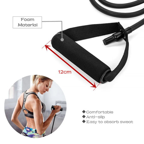 Fitness Exercise Tube Band for Home Workouts Strength Training