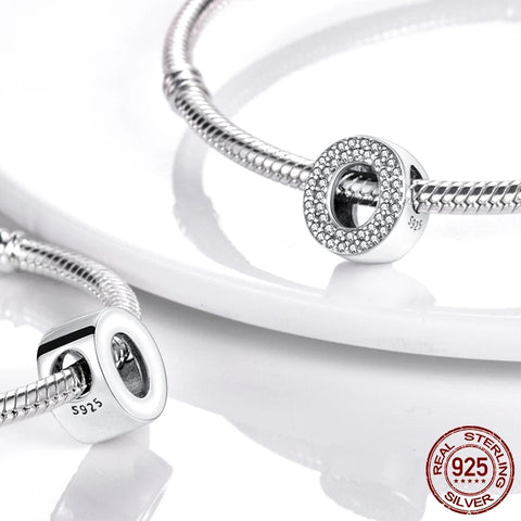 925 Sterling Silver LOVE Letter Pandora Charms Bracelet