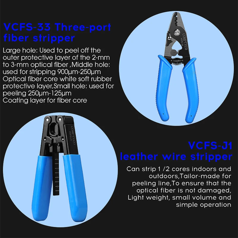 Fiber Optic Tool Kit AUA-X5 Fiber Cleaver 10Mw Visual Fault Locator FTTH Tools Fiber Power Meter Optical Bag